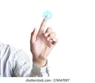 hand pushing social network structure 