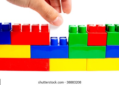 Hand Putting Block Stock Photo 38883208 | Shutterstock