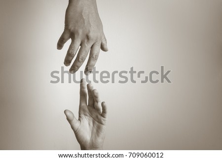 Similar – Image, Stock Photo hold on and let go. a hand on a red balloon