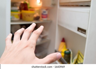 Hand Reaching Refrigerator