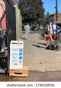 Hand Sanitiser Stand Outside A Garden Centre In London UK June 2020