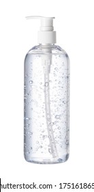 Hand sanitizer bottle on a white background