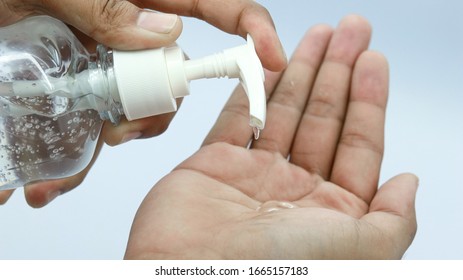Hand sanitizer prevent virus and plague infection, prevent covid-19 virus - Shutterstock ID 1665157183