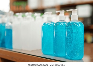 Hand sanitizer in pump bottles - Powered by Shutterstock