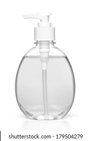  Hand Sanitizer Soap Dispenser On White Background 