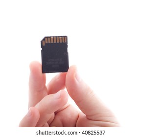 Hand With Sd Card