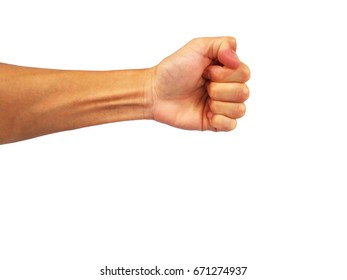 Hand Middleaged Woman Show Gesture Fist Stock Photo (Edit Now) 1012308844