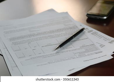 hand signed insurance - Shutterstock ID 350611343