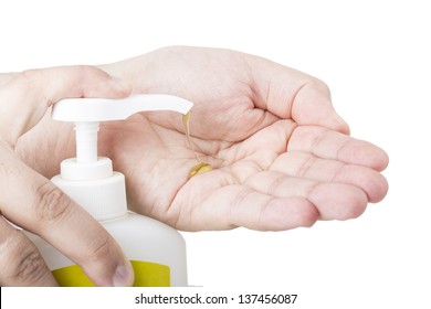 Hand Soap Isolated On White Background