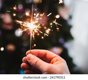 Hand With Sparkler 