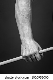 Hand With Spear Stone Statue Detail Of Human Hand