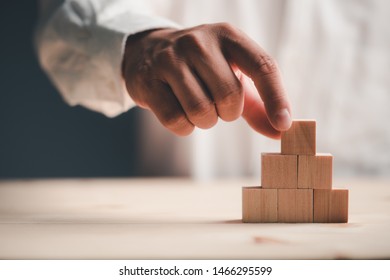 Hand Stack Woods Block Step On Stock Photo 1466295599 | Shutterstock