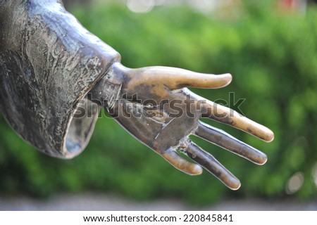 Hand of a statue