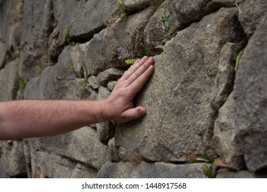 Hand In The Stone Of Machu Pichu