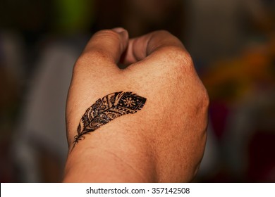 Hand With Tatoo Art