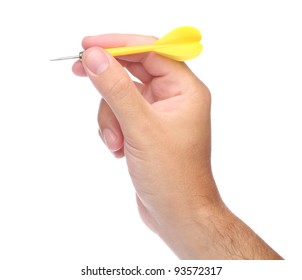 Hand Throwing A Dart