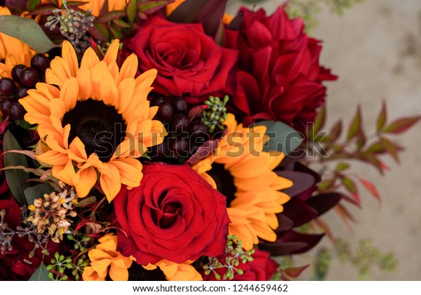 Hand Tied Loose Wedding Bouquet Flowers Stock Photo Edit Now