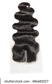 Hand Tied Natural Black Human Hair Middle Part Body Wave Lace Closure For Wigs Hair Extensions