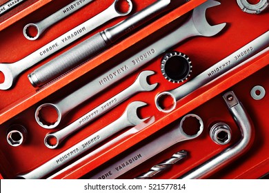 Hand Tools In Red Box