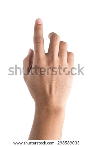 hand touching screen 1