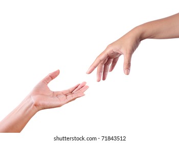 Hand try to touch - Shutterstock ID 71843512