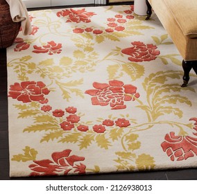 Hand Tufted Floral Living Room Rug.