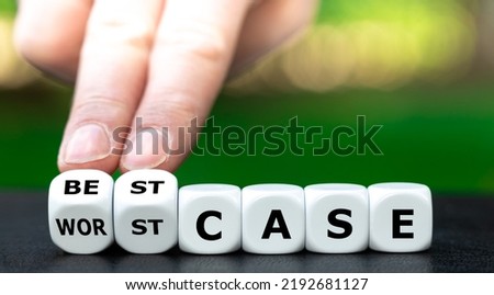 Hand turns dice and changes the expression 