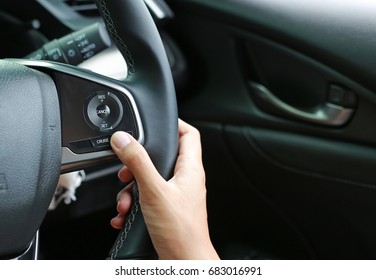 Hand Using Cruise Control