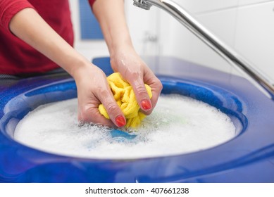 Hand Wash With The Sink A Bathroom.