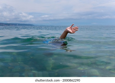 Hand Water Asking Help Rescue Concept Stock Photo 2000862290 | Shutterstock