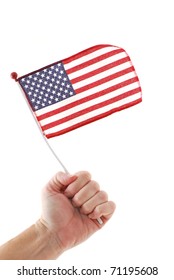 Hand Waving An American Flag