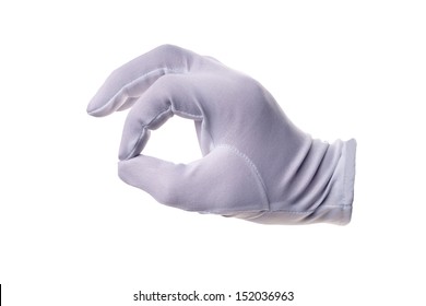 hand with white glove / perfect