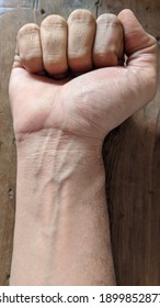 Hand Wrist Veins Close Up Shot 