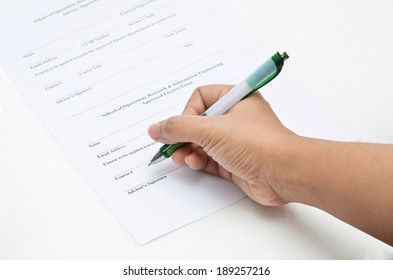 hand write for approval