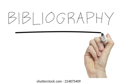 Hand Writing Bibliography On A White Board