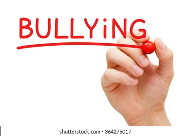 Hand Writing Bullying Red Marker On Stock Photo 364275017 | Shutterstock