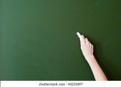 hand writing by chalk on a blackboard - Powered by Shutterstock