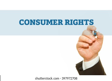 Hand Writing Consumer Rights On Transparent Stock Photo 397972708 ...