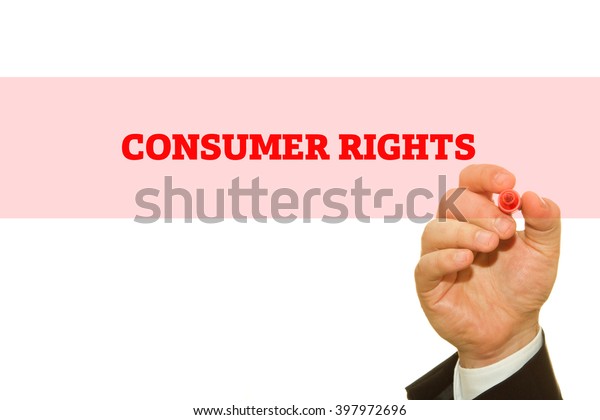 Hand Writing Consumer Rights On Transparent Stock Photo 397972696 ...