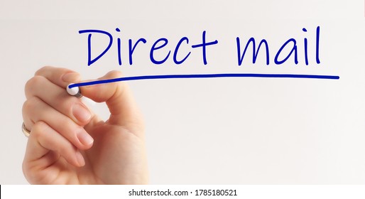 Hand Writing Direct Mail On White Paper