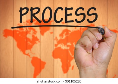 The hand writing process