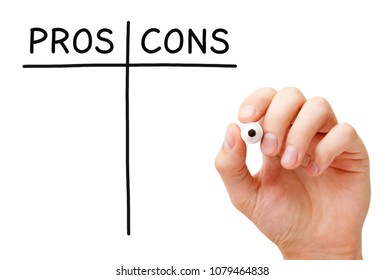 Hand Writing Pros Cons List Black Stock Photo 1079464838 | Shutterstock