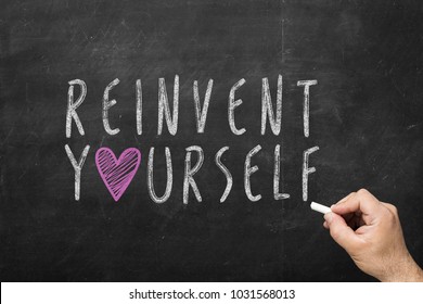 Hand Writing Reinvent Yourself