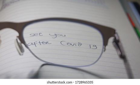 Hand written message with note 