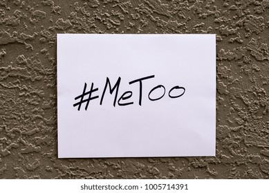 Hand Written #MeToo Sign