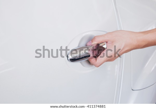 Hand Young Man Opening Car Door Stock Image Download Now