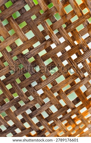 handcraft of bamboo weave pattern for background use