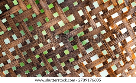 handcraft of bamboo weave pattern for background use