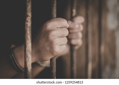 Handcuffed Hands Prisoner Prison Male Prisoners Stock Photo (Edit Now ...