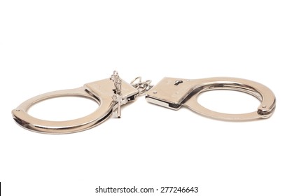 Handcuffs Isolated White Background Stock Photo 277246643 | Shutterstock